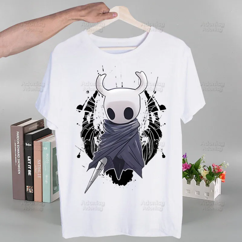 Hollow Knight T Shirt Fashion Print Tshirt Summer Mens Novelty Short Sleeve Game Cartoon Men T-shirt Men Funny Tops