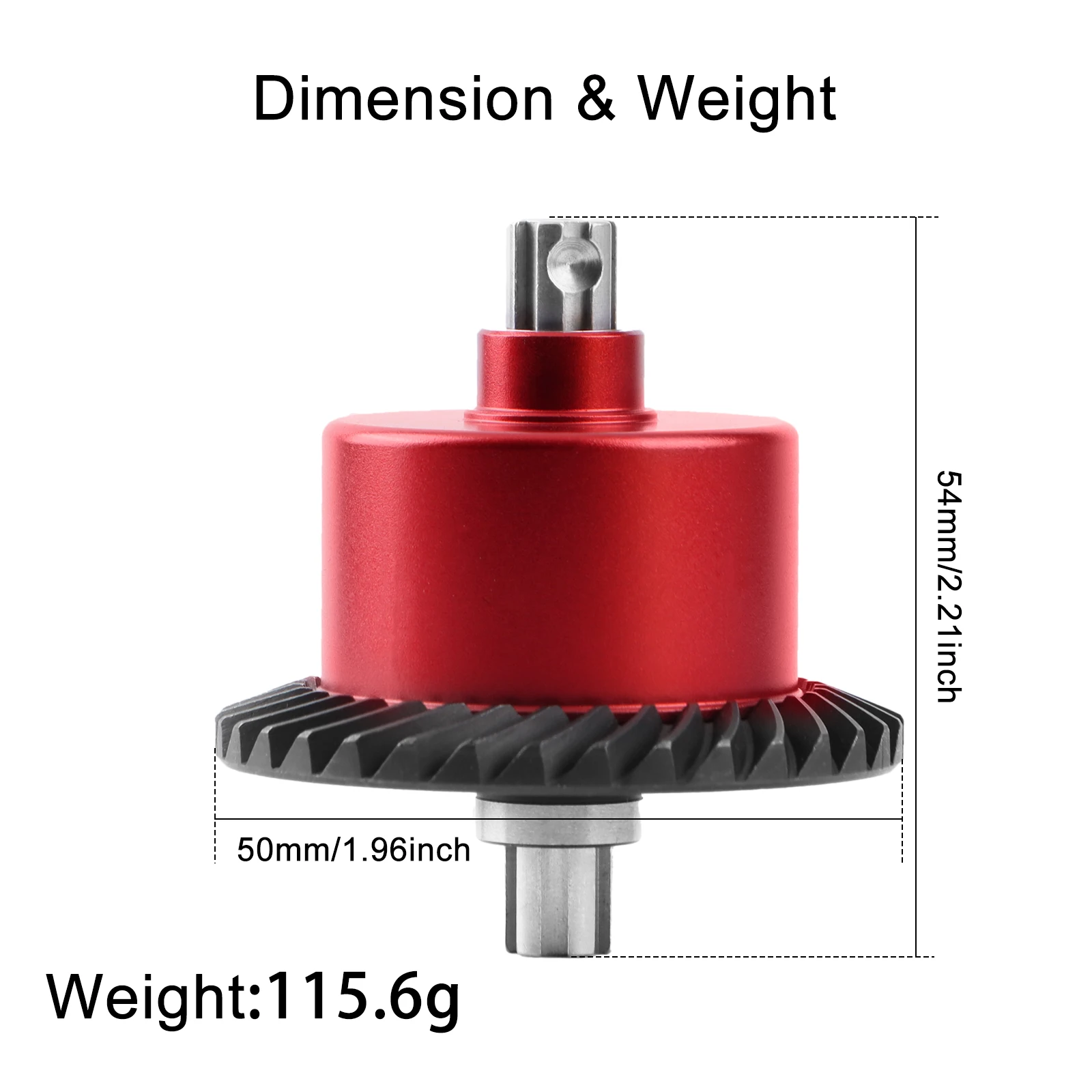 34T Steel Diff Set, Differential Gear for ARRMA 1/10 Big Rock Granite Kraton Outcast Senton Vorteks RC Truck, Replace ARA310956