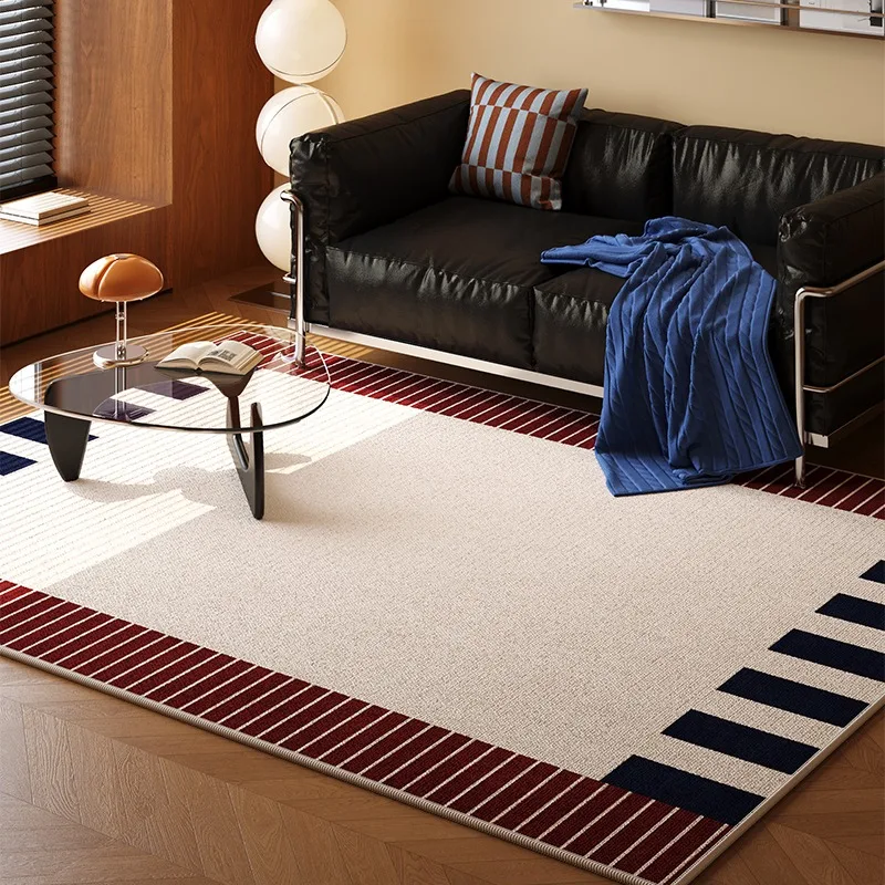 

Modern Retro Living Room Carpet Light Luxury Soft Comfortable Bedroom Rug Home Decor Sofa Coffee Table Floor Mat 러그 Ковер Tapis