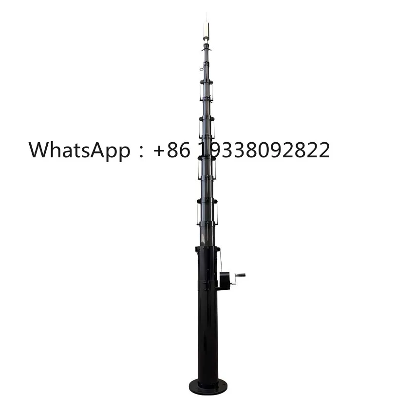 

Manual Telescopic Mast, Hand-cranked Mobile Communication Antenna, Digital Telescopic Mast