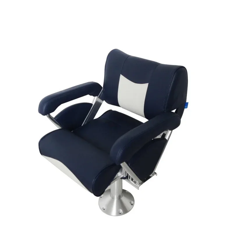 

White dark blue color double boat seat with full upholstered cushion high quality marine ship yacht passenger seat