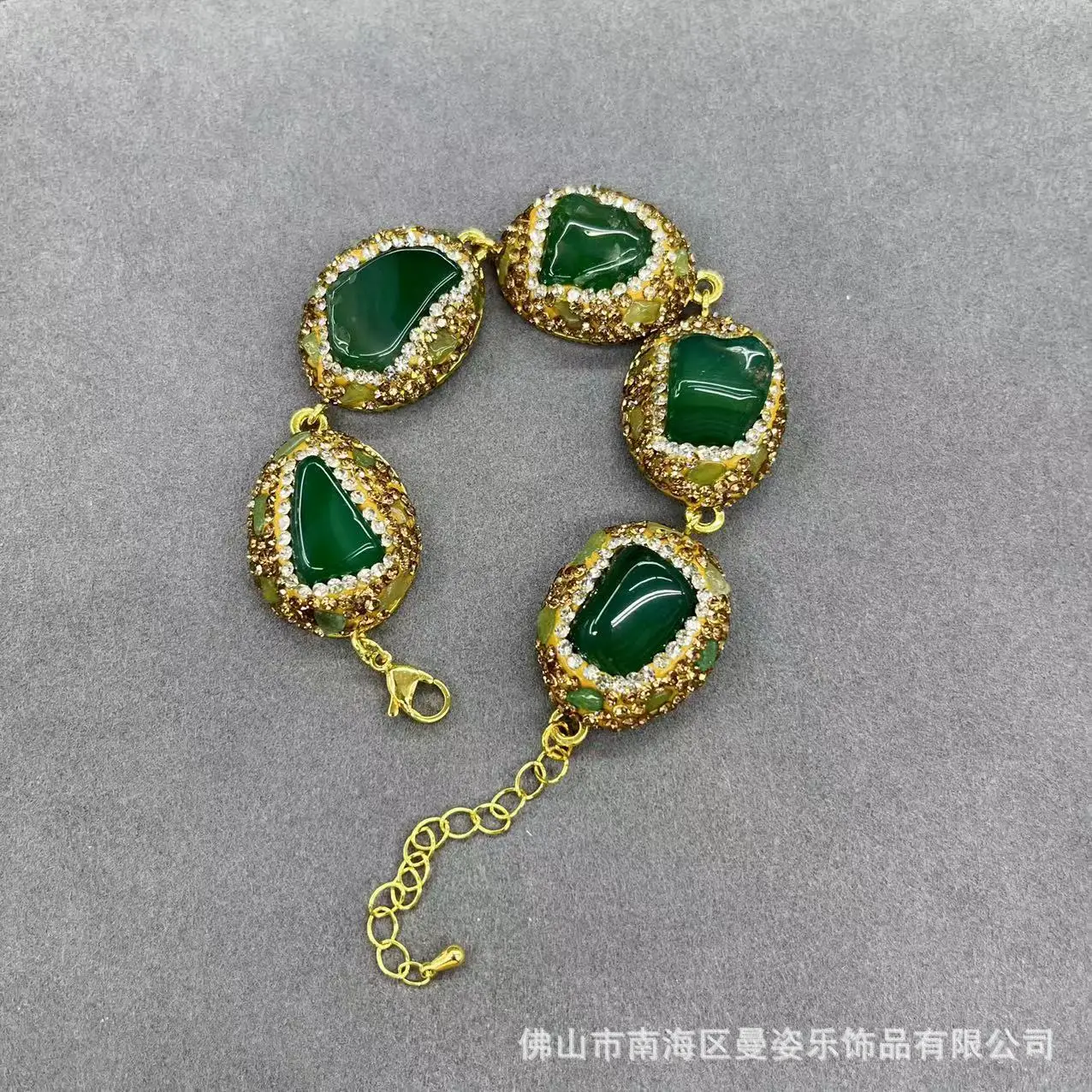 DIY accessories New natural stone bracelet inlaid with natural stone high-end atmosphere European, American and overseas new per