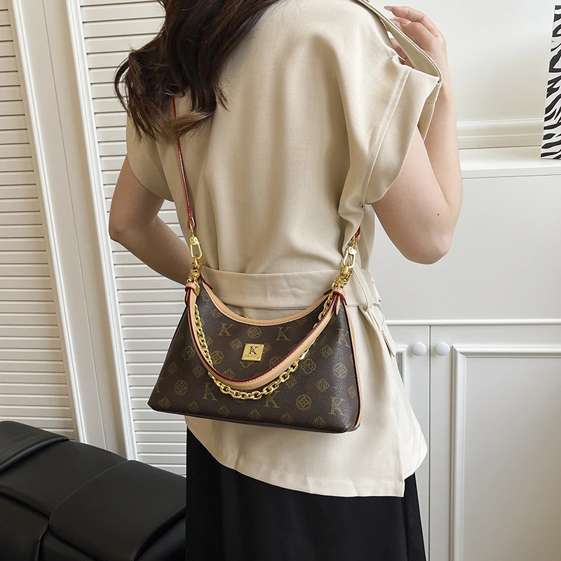 

Elegant Ladies Handbag Genuine Leather Tote Bag Famous Designer Classic Style With Detachable Strap