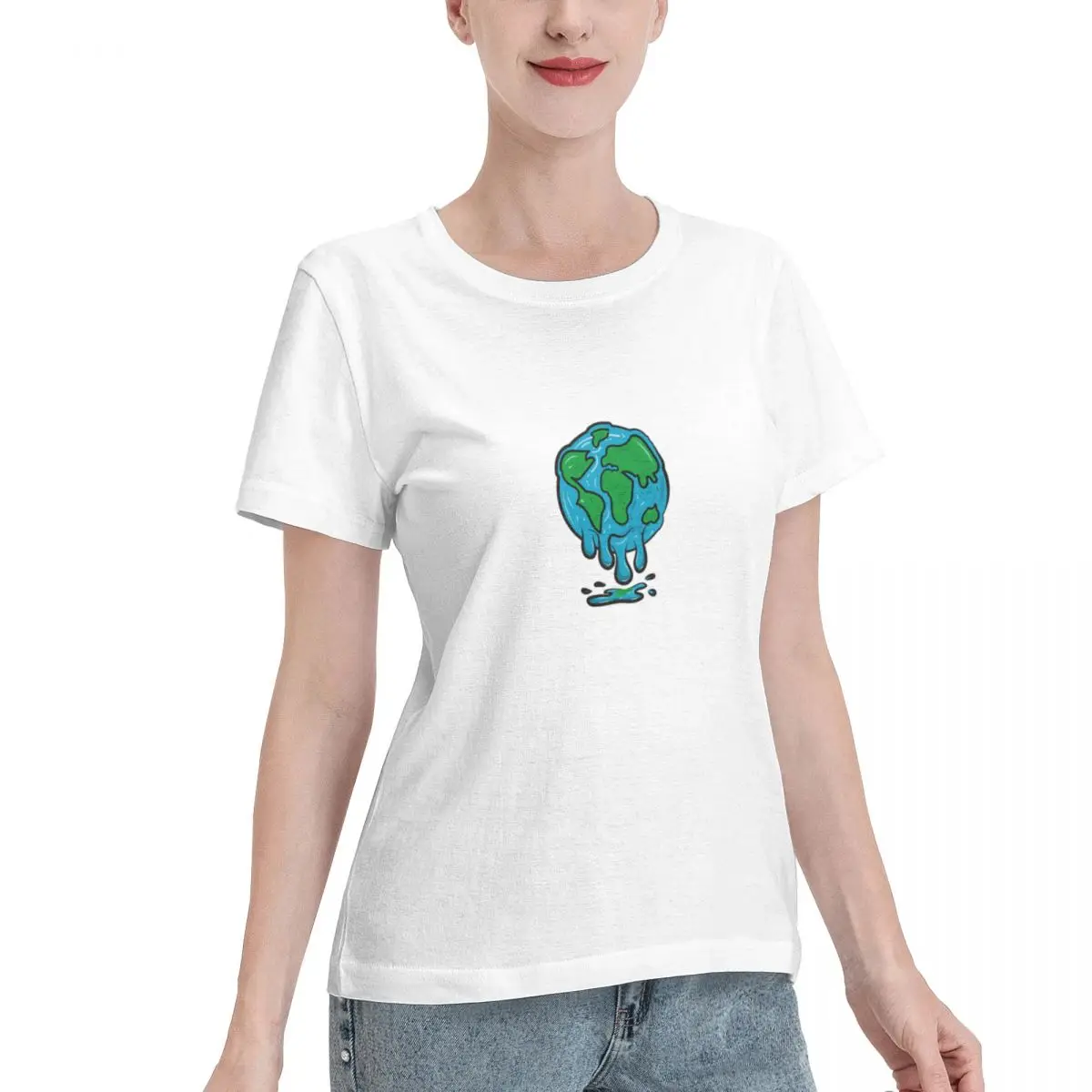 Clearance There Is No Planet B - Ecologic Women's T-shirt Y2K Loungewear Top