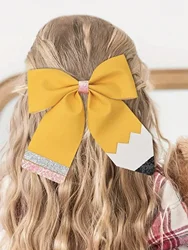 1pc Pencil Shaped Hair Bow Clip For Baby Girls hair clips big bow hair clips