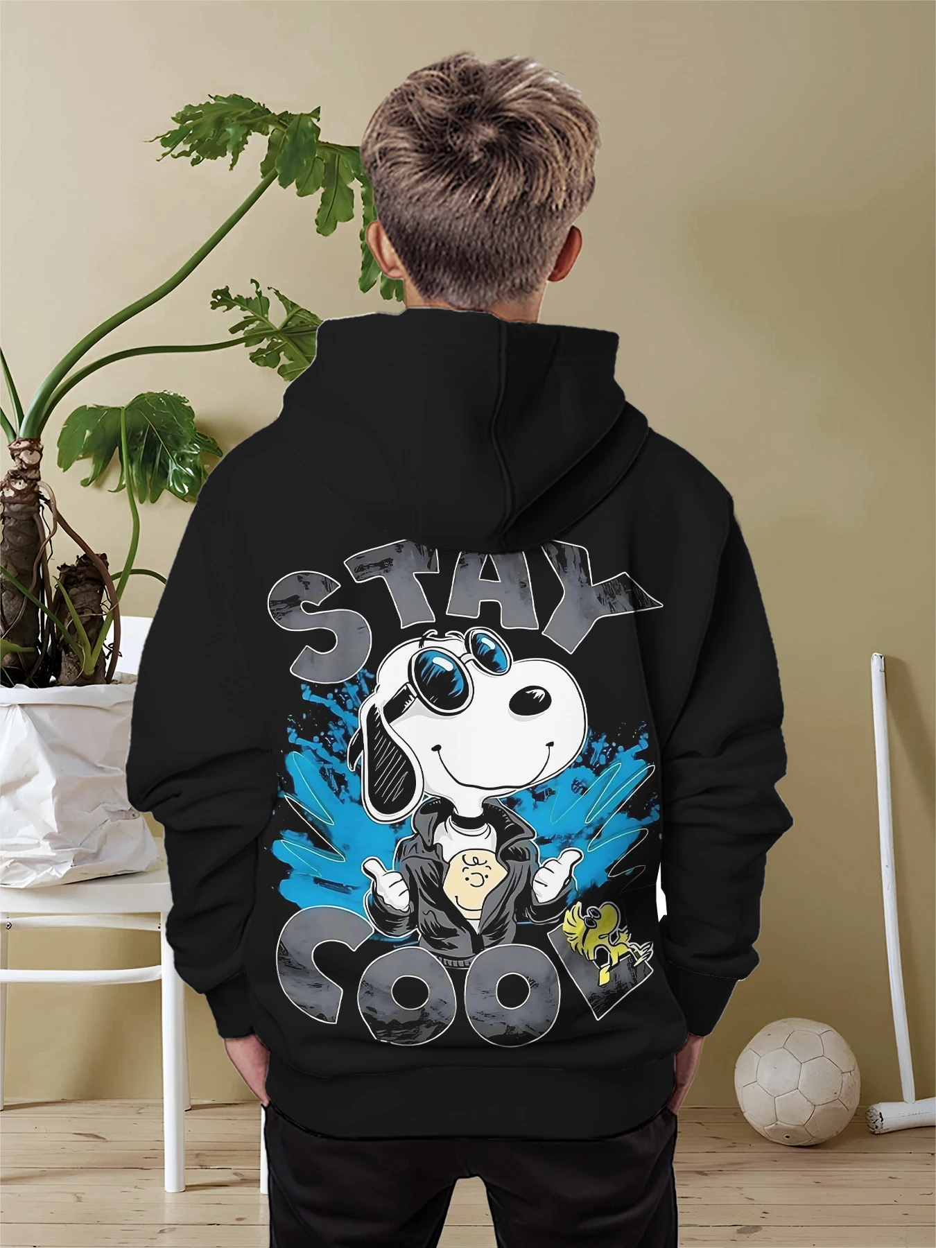 Cartoon dog S-Snoopys 3D Print All Seasons Children Casual Sweatshirt Cool Pullover Tops Unisex Clothes Boy Girl Hoodies