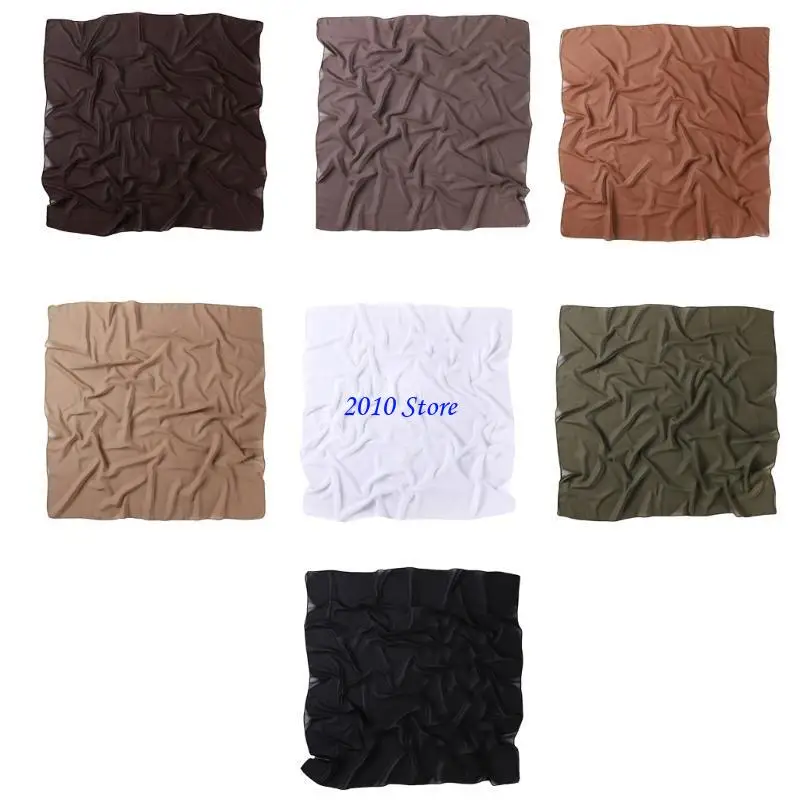 F3MF Morbido Sciarpa quadrata Abbigliamento da ufficio Foulard Versatile Fazzoletto da collo alla per