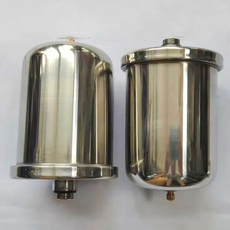 304 Stainless Steel Thickened Automatic Booster Pump Accessories 2L Pressure Tank Household Self-Priming Pump High Pressure Tank