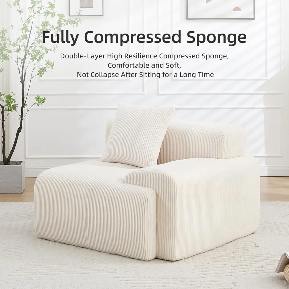 أريكة معيارية على شكل حرف L لغرفة المعيشة، أرائك بدون عظم للمقعد العميق، تنجيد مقطعي حديث #6