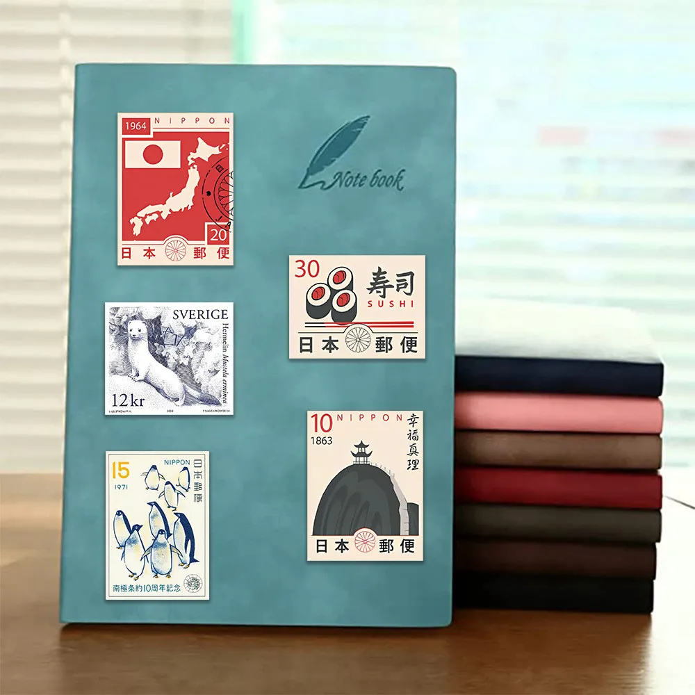 50PCS Cartoon Retro Japanische Briefmarken Graffiti Aufkleber für Fahrrad Hand Konto Federmäppchen Aufkleber