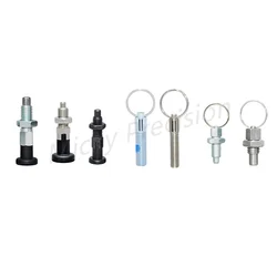 Index Plunger Stainless steel 304 Pull Ring and Lock Nut Screw Index plungers with Ring and Lock Pin M6 M8 M10 M12 M16