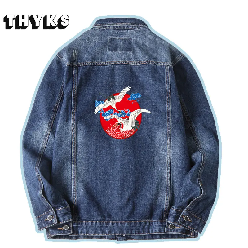 Denim Jacket Men Korean Fashion Bomber Jacket Casaco Moto Masculino Baggy Multi-pockets Streetwear Fat Jaquetas Plus Size S-7XL