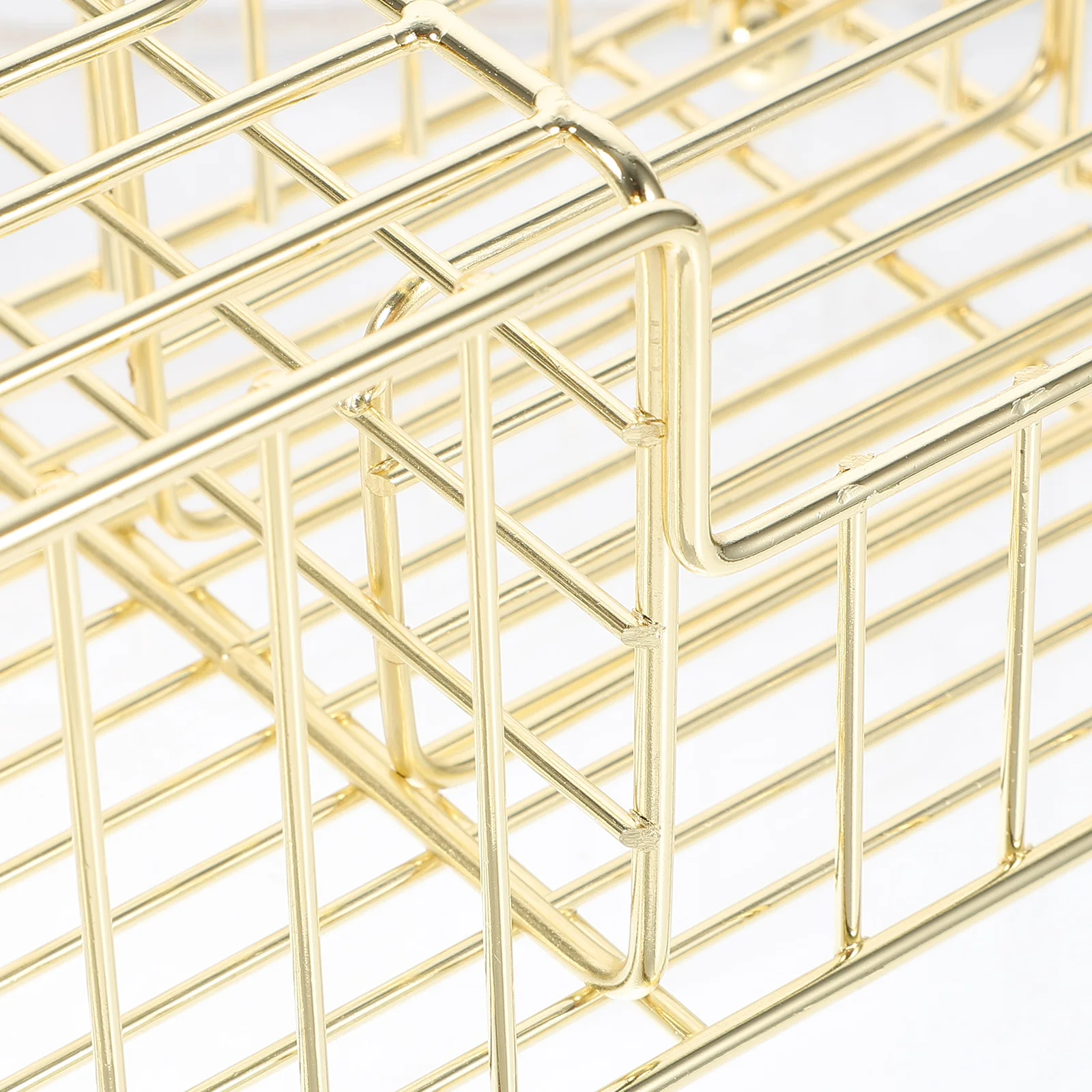 

Wrought Iron Gold Plated Tissue Box Smooth Surface Comfortable Hand Multifunctional Storage Living Room Kitchen Bedroom Napkin