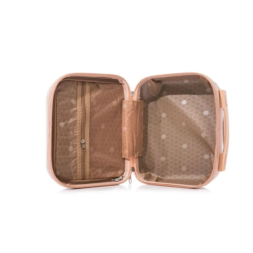 Aufbewahrung Toiletten artikel Box einfarbig Koffer Organizer Fall Mini Gepäck Make-up Fall quadratische Box Reiß verschluss Gepäck