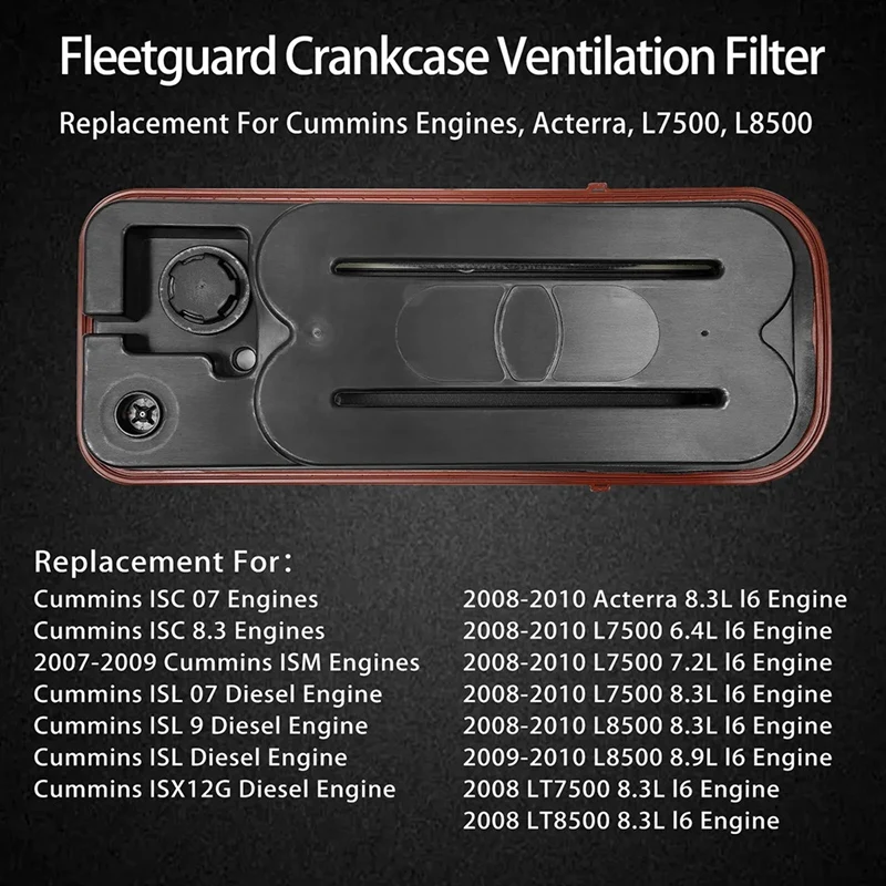 CV50628, 904-7902, 5263190 Crankcase Ventilation Filter For Cummins Engines L7500 2008-2010