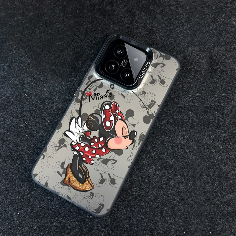 Minnie Mickey Cute For Xiaomi Mi 11 12T 13T Poco F4 F3 X3 X5 C51 C50 M3 M5S Pro Lite 5G Colorful Silver Phone Case