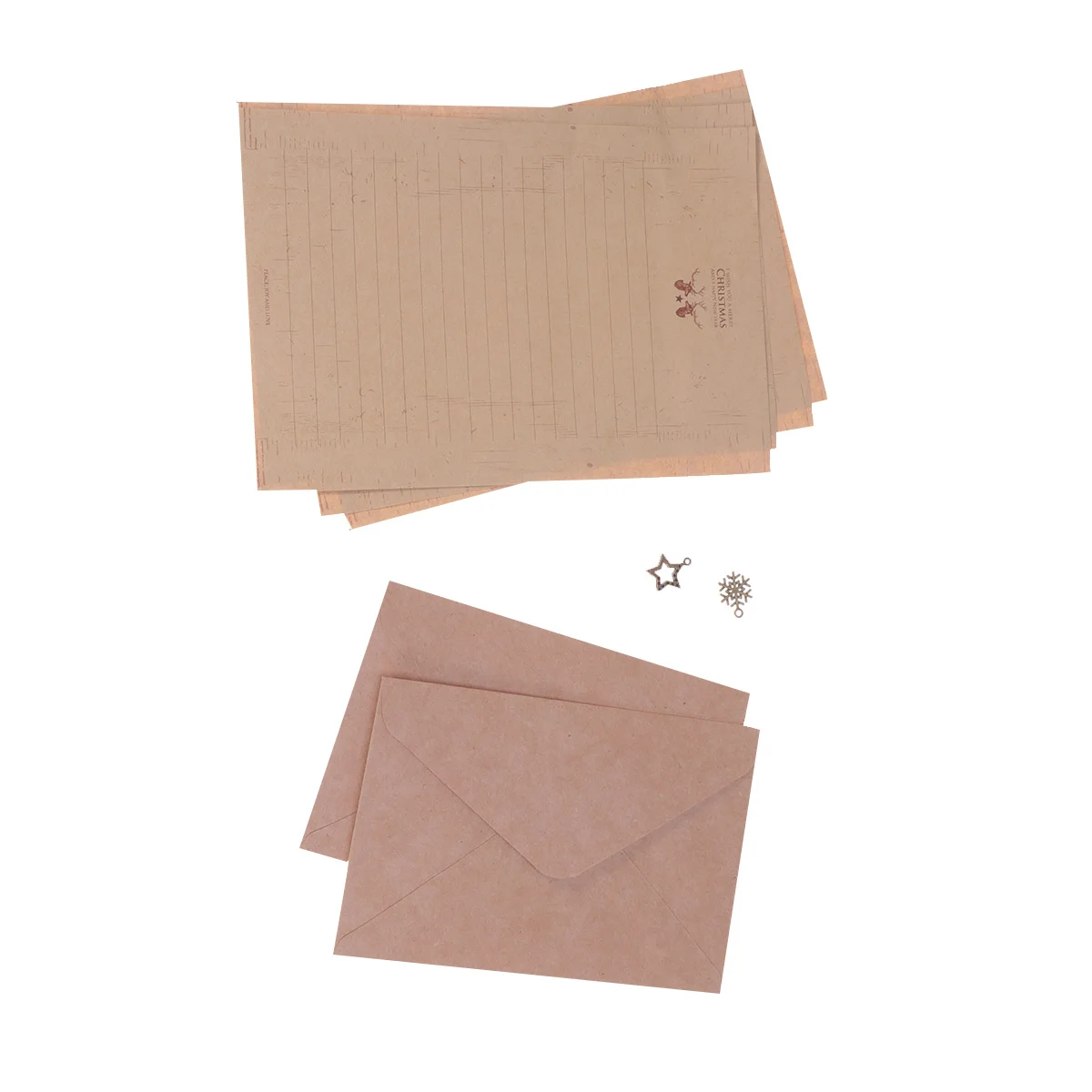Christmas Letter Paper Set Vintage Greeting Paper Envelope Party Stationery Sticker Random Pattern Suitable for Wishes Family