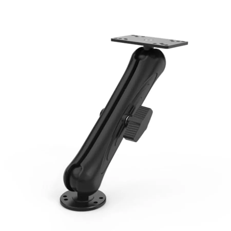 

Aluminum Fish Finder Mount for Humminbird Helix 5/7 Series, 9.3'' Adjustable Arm, 1.5'' Marine Electronic Ball Mount, Silver, C