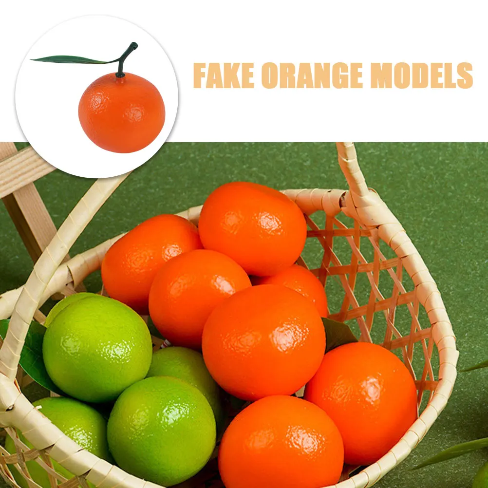 

6 Pcs Fruits Artificial Orange Mini Simulation Props Oranges Decor Faux Decoration