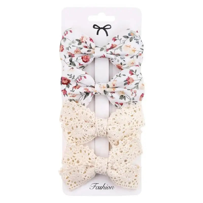 

652F Lovely Hair Clips for Girls No Slip Hair Clips Barrettes for Children Multi Color Mini Bow Design Hair Pins