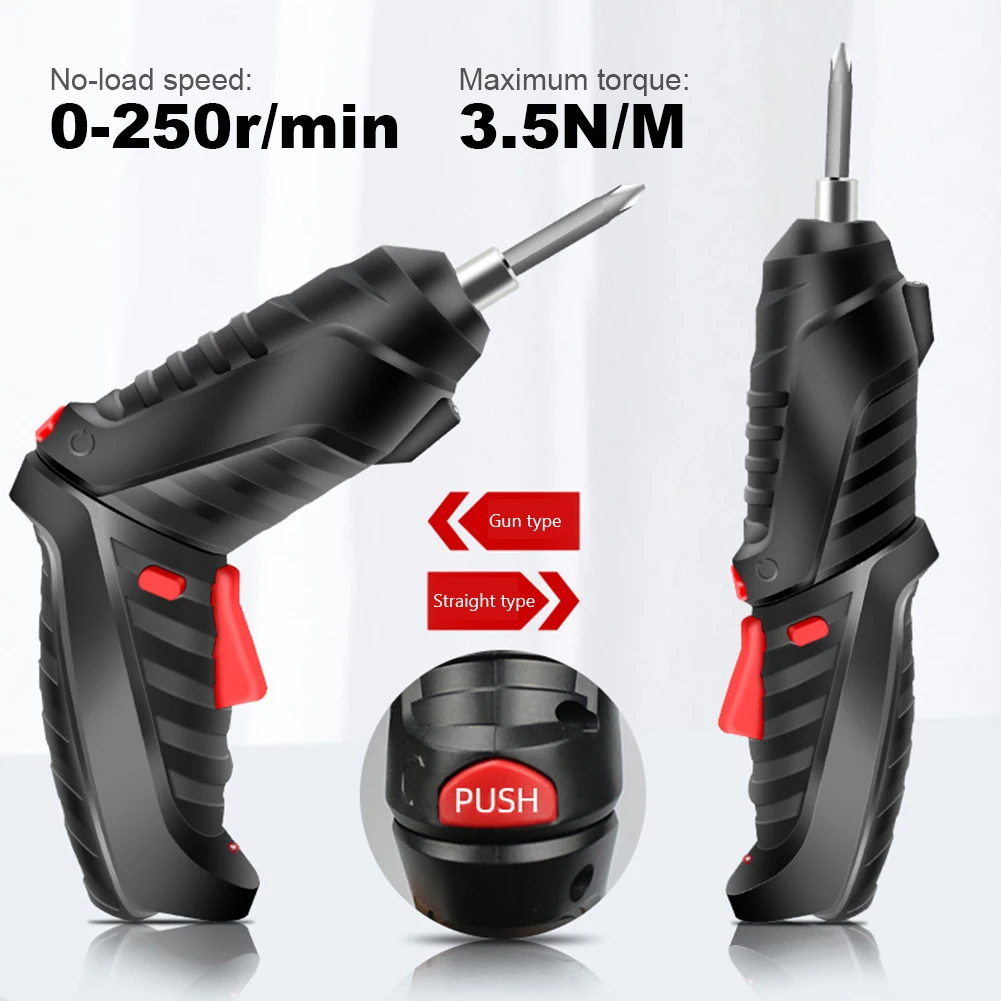 Портативная отвертка 3,6 В, аккумулятор 1800 мАч, набор перезаряжаемых электрических отверток, автоматический набор отверток, набор электроинструментов