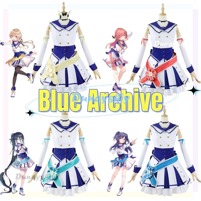 

Anime Game Blue Archive Cosplay Costume Clothes Uniform Hayase Yuka Rikuhachima Aru Ajitani Hifumi Tendou Arisu Cosplay Woman