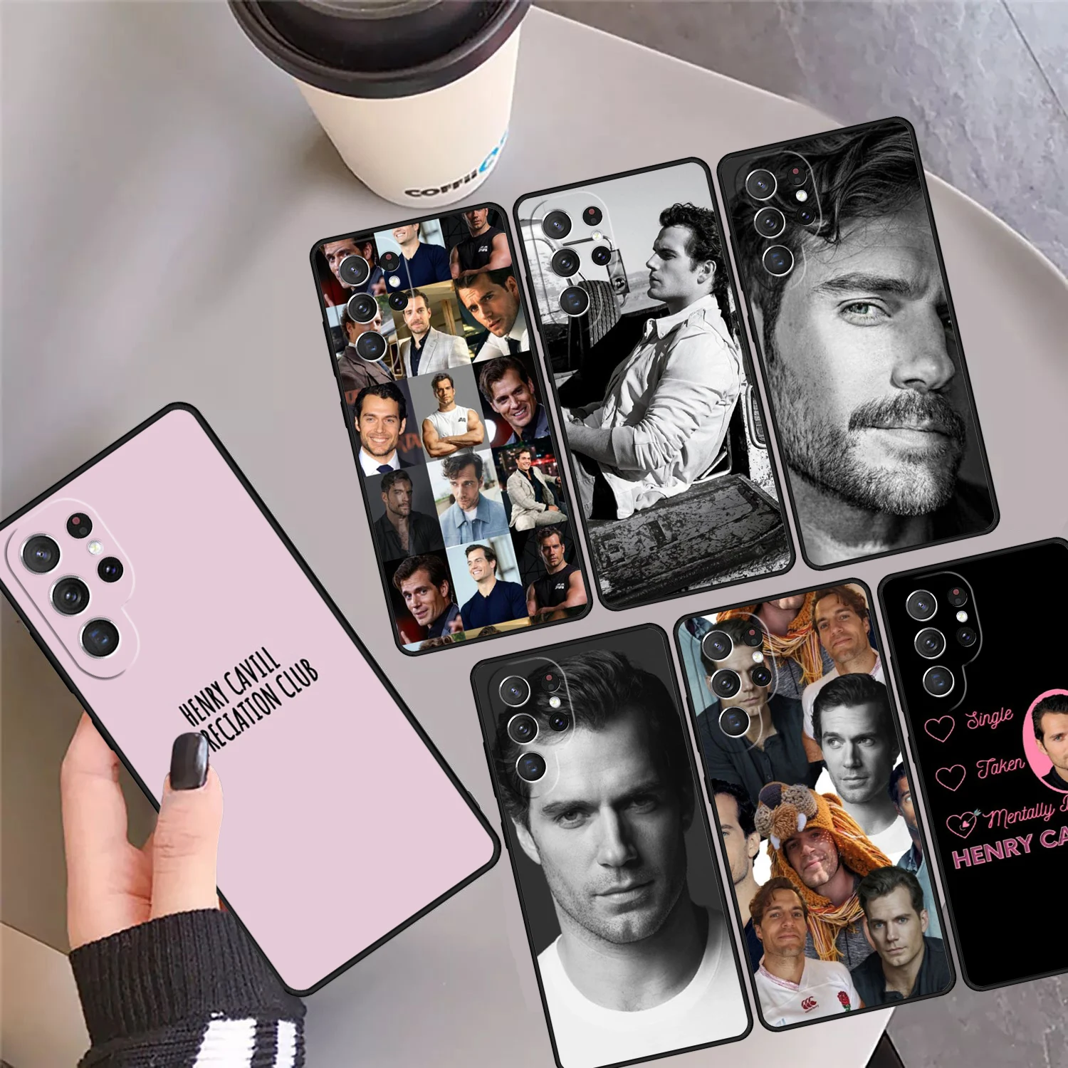 

Чехол для телефона Генри Кавилла, чехол для Samsung Galaxy S24 S25 Ultra S23 S22 Plus S21 FE S20 Note 10 20 Pro Ultra