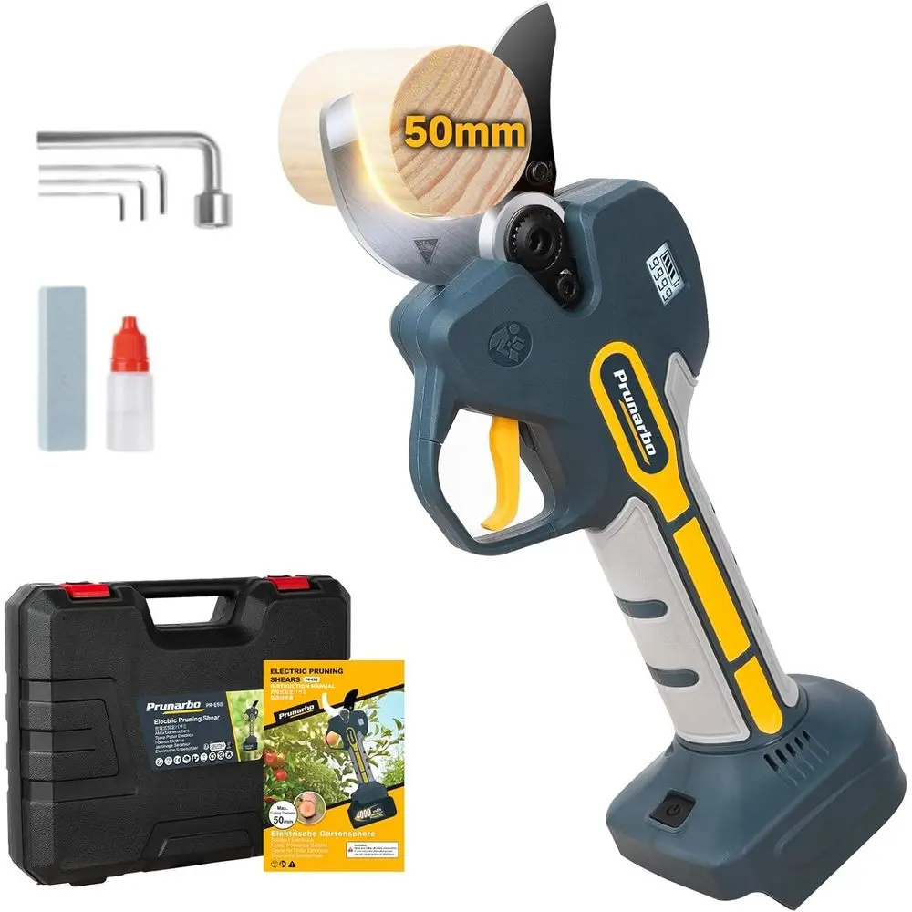 

Electric Pruning Shears Cordless for Makita 18V Battery, Professional Electric Tree Pruner Cutter Battery Secateurs 50mm (2inch)