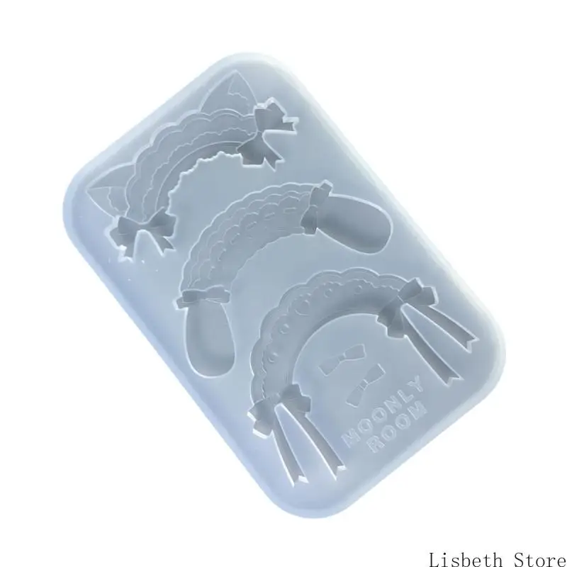 

124A Practical Silicone Maid Headband Accessories Mould Unique Epoxy Resin Jewelry Making Molds for Crafting Enthusiasts