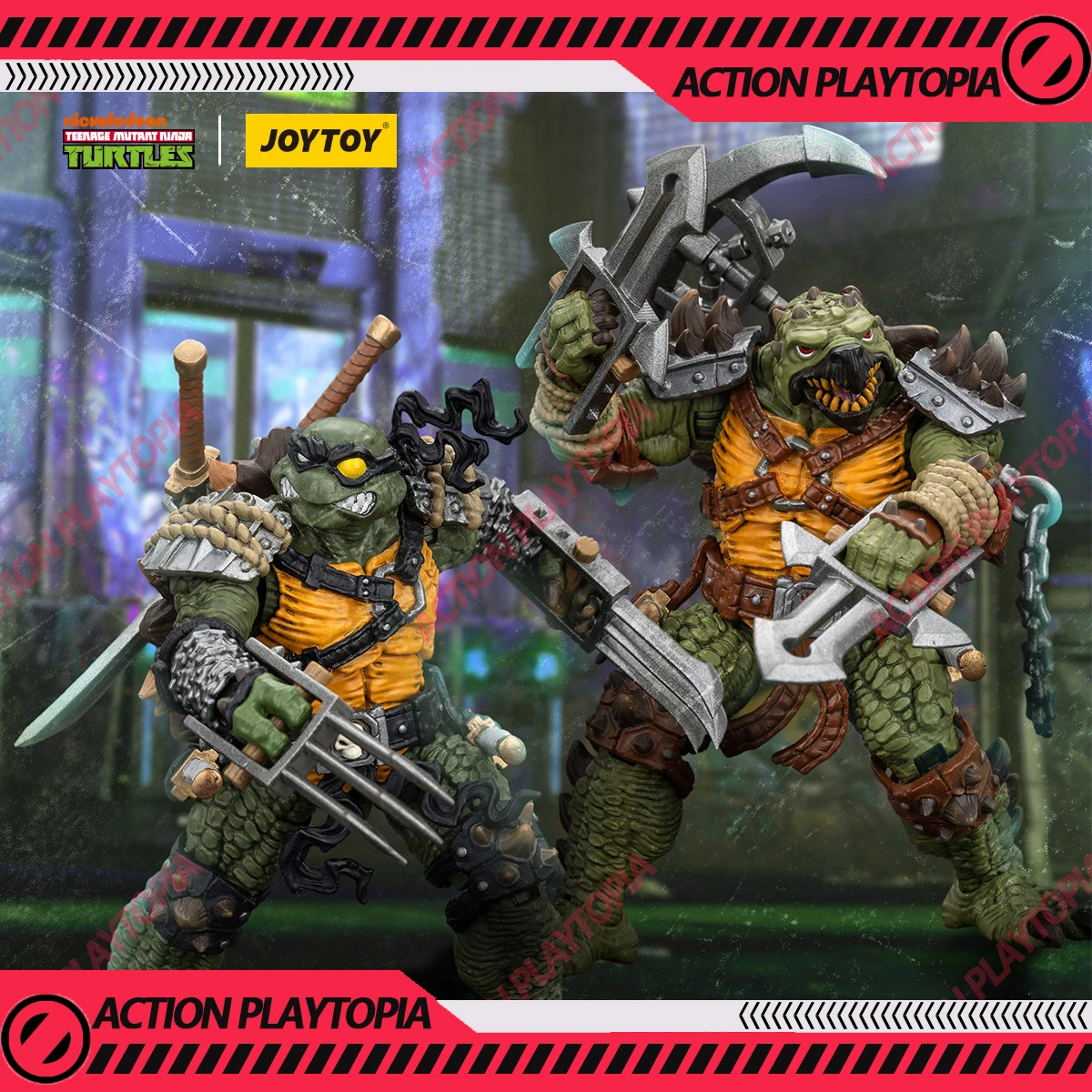 JOYTOY Teenage Mutant Ninja Tartarughe Action Figure TMNT Slash Tokka Anime Figurine Modelli Collezione di Bambole Giocattoli Hobby Regali