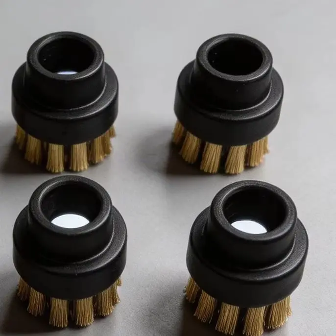 8 Round Brushes 2 Microfiber Pads Stainless Steel Nozzle Kit For Dupray St/eam Cleaner Mop Window Gap Corner Cleaning Tool