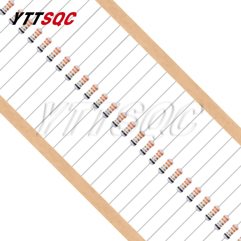 20pcs 1/4W 5% 0.25W Wire Wound Resistor Fuse Winding Resistance 0.5R 10R 0.5 1 2.2 3.3 3.9 4.7 5.1 10 ohm