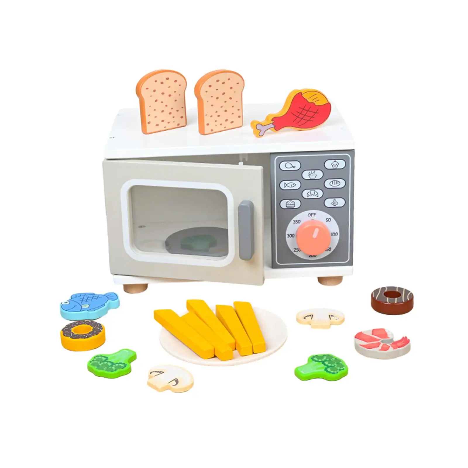 Kids Microwave Toy Realistic Toy, Learning Toy, Kids Valentines Gifts, Play Pretend Toys for 3-8 Year Old