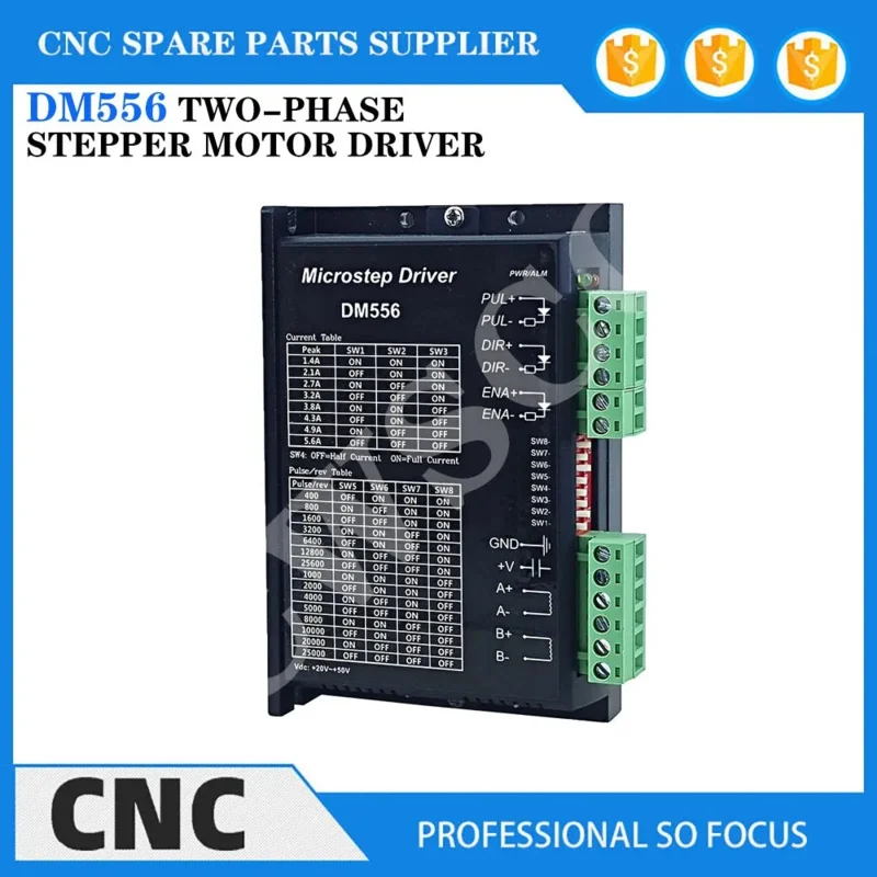 DM556 Digital Stepper motor driver 2 phase 5.6A for 57 86 stepper motor NEMA23 NEMA34 Stepper Motor Controller