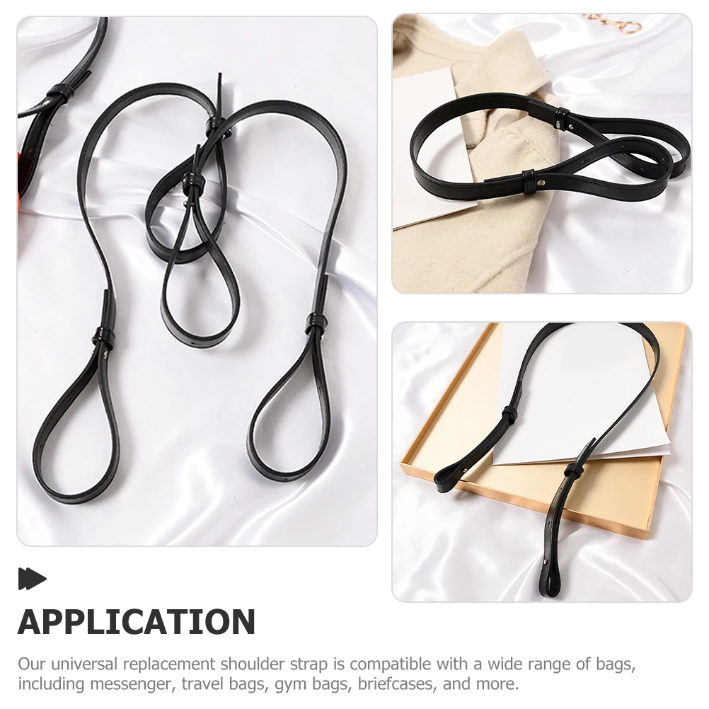 

Black 135cm Bag Shoulder Strap Adjustable Crossbody Belt Purse Strap For Backpack Slope Bag Accessories