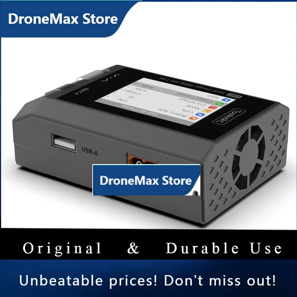 DroMaToolkitRC M8P Upgraded Version 600W 20A DC 1-8S Balance Charger Discharger For 1-8S Lipo Battery