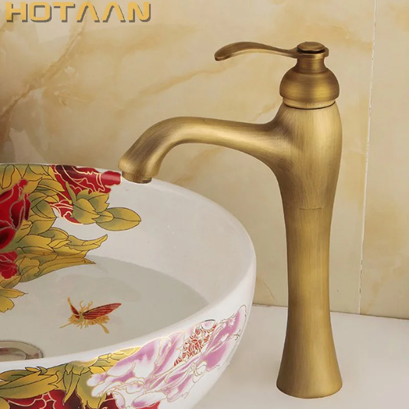 

. Basin Faucet Antique Brass waterfall Bathroom Basin Sink Mixer Tap Crane,torneira YT-5053