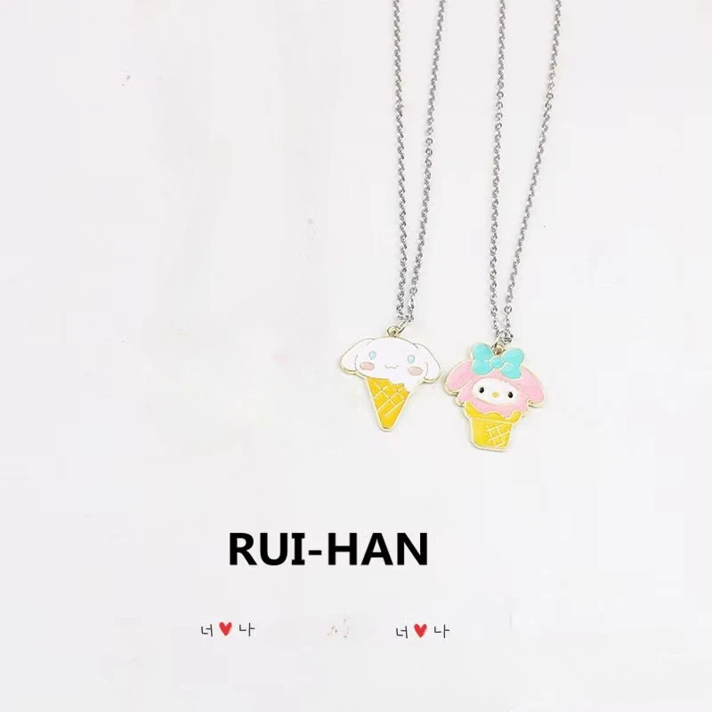 

Sanriocinnamoroll Cute Necklace Anime Character My Melody Cartoon Student Fashion New Pendant Halloween Birthday Decoration Gift