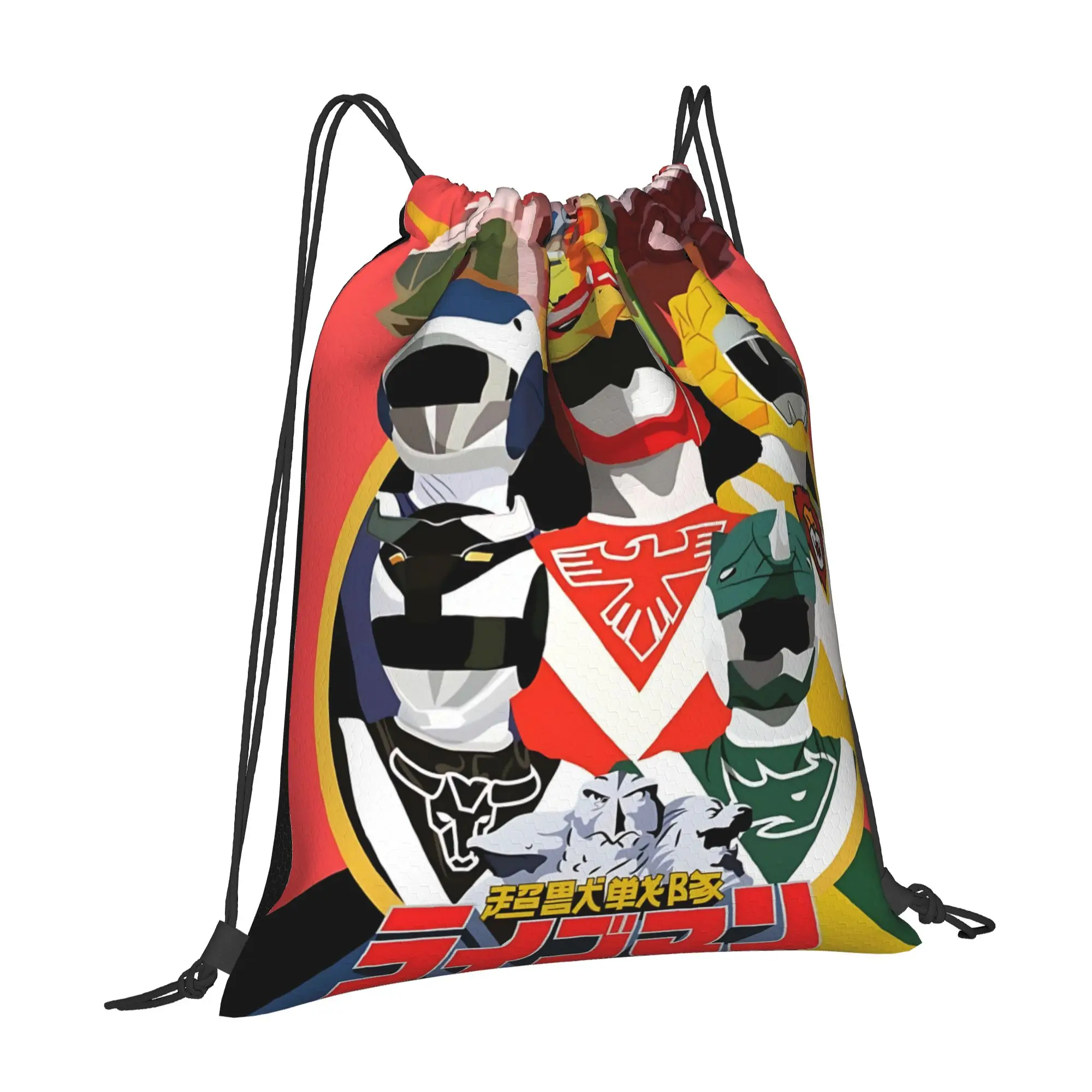 For travel Pouch Super Sentai best gift Kawaii Drawstring Bags School Shoe Clothes Storage Multi-function Teen Portable Rucksack