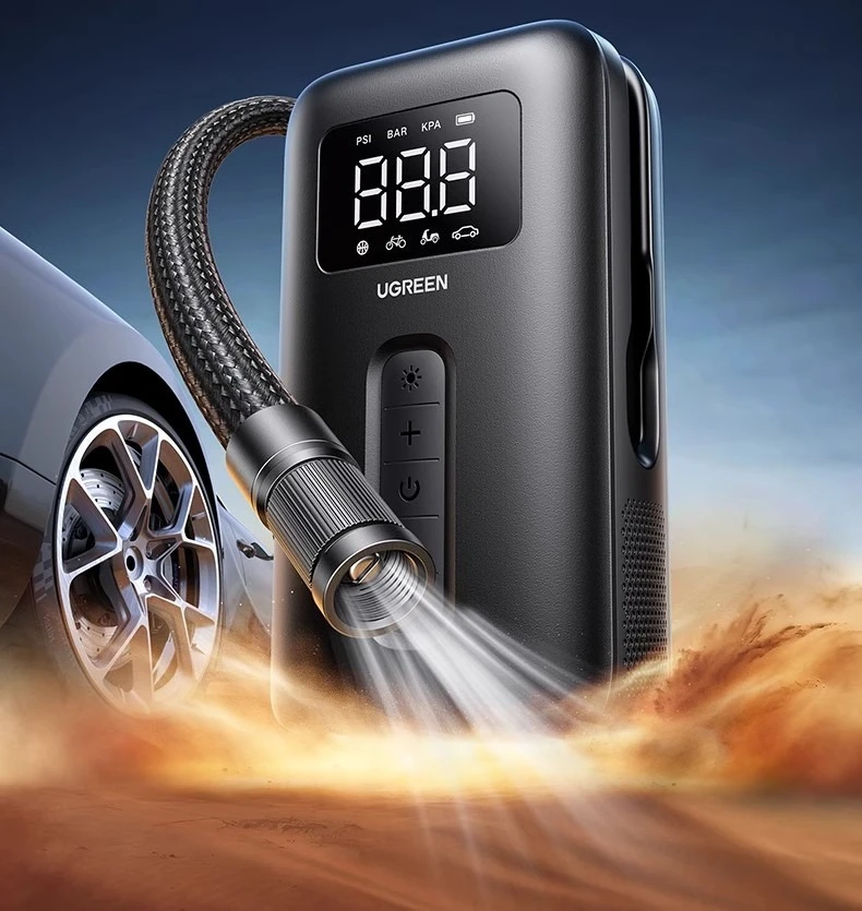 Car Inflator Pump Electric Inflator Inflator Pump Car Tire Pressure Measurement Bicycle Wireless Inflator Treasure