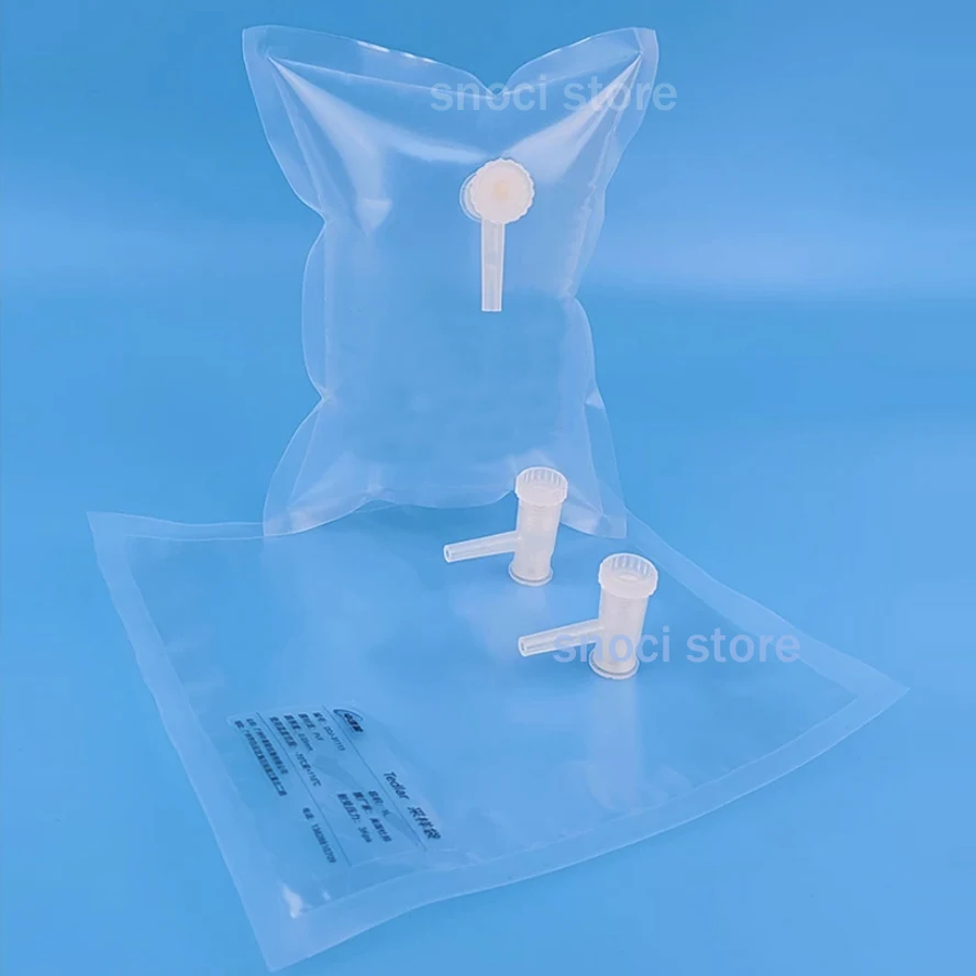 Tedlar PVF Gas Sampling Bags for Solid VOCs Residual Detection with  PP Valve 0.2L 50.5L 1L 2L 3L 4L 5L 8L 10L 15L 20L，1Piece