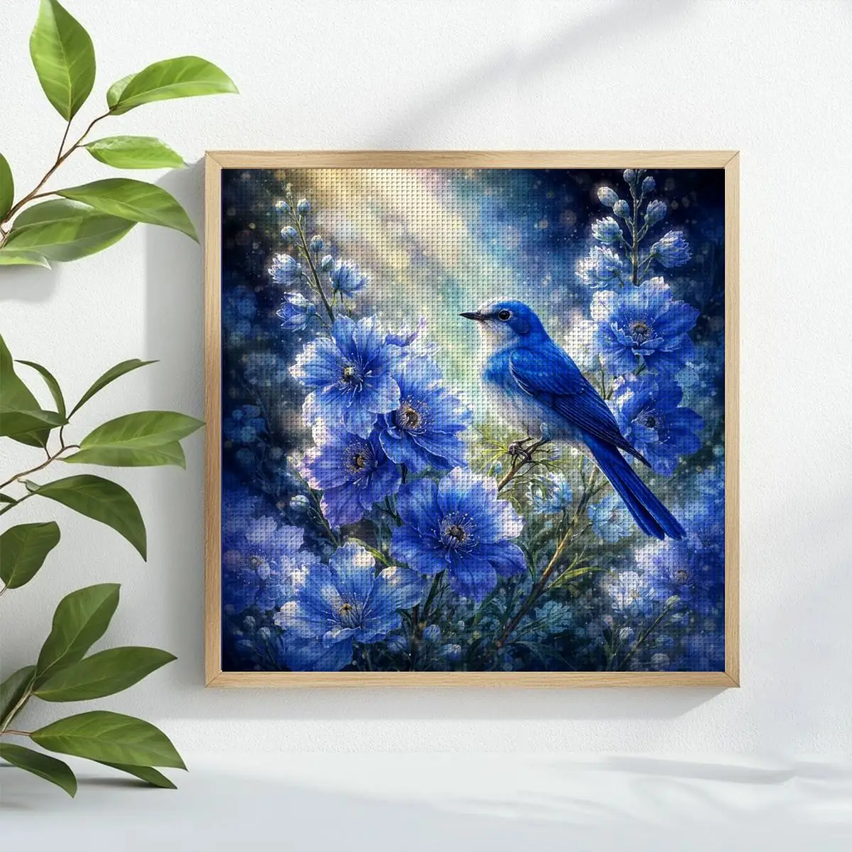 1 Stück 40X40CM/15,74 Zoll Vogel-Stickmuster Kreuzstich-Set DIY-Kit 11CT/14CT DIY-Stickset DIY-Kreuzstich-Set als Geschenk – Detail 1