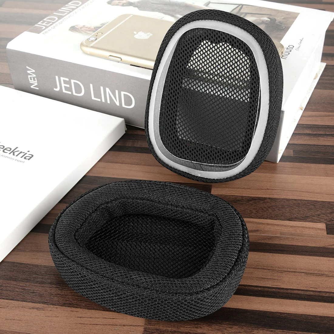 Wymienne nauszniki Geekria Comfort Mesh Fabric do słuchawek Logitech G433 G233 G PRO