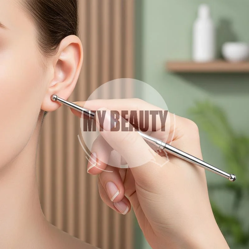 1/3PC Acupuncture Double Head Face Ear Massage Tool Steel Acupressure Pen Ear & Body Acupoint Probe For Muscle Soothing