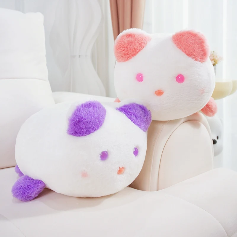 

Girl Heart Cat Pillow Pink Purple Plush Doll Cute Animal Creative Design Soft and Comfortable Can Be Used as a Gift