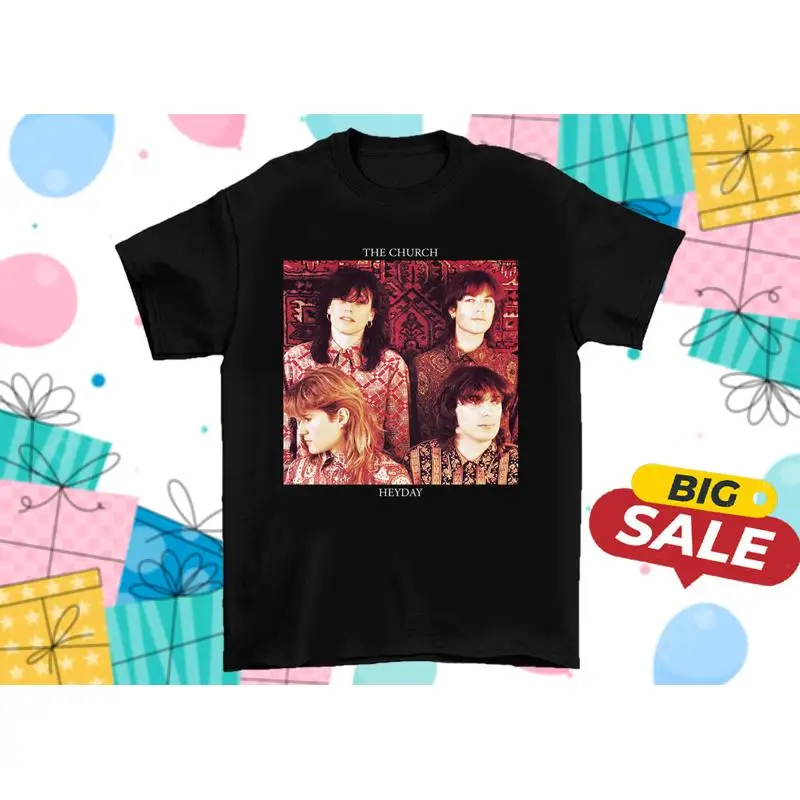 Camiseta de algodón de tamaño completo con álbum de Heyday de The Church Band