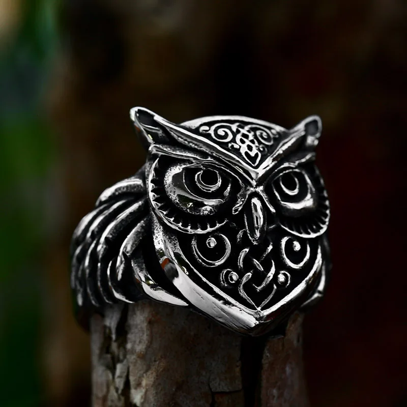 BEIER 316L Stainless steel simple Fashion animal cute pet owl Ring For Man/Women jewelry BR8-1119