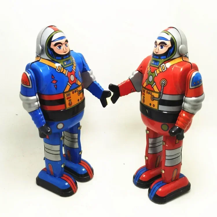 Jouet mécanique rétro en métal pour enfant, objet de collection classique amusant, 18 spaceman astronsomrobot