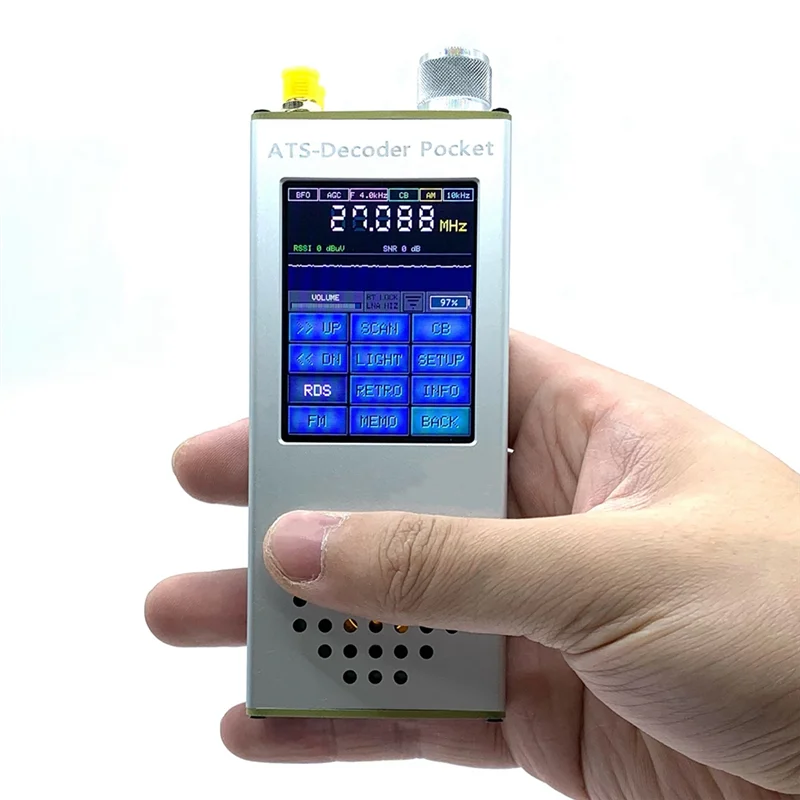 

Promotion!ATS Decoder Pocket Si4732 Full Band Radio Receiver FM RDS AM LW MW SW SSB DSP With 4.17 Official Registered Code Easy