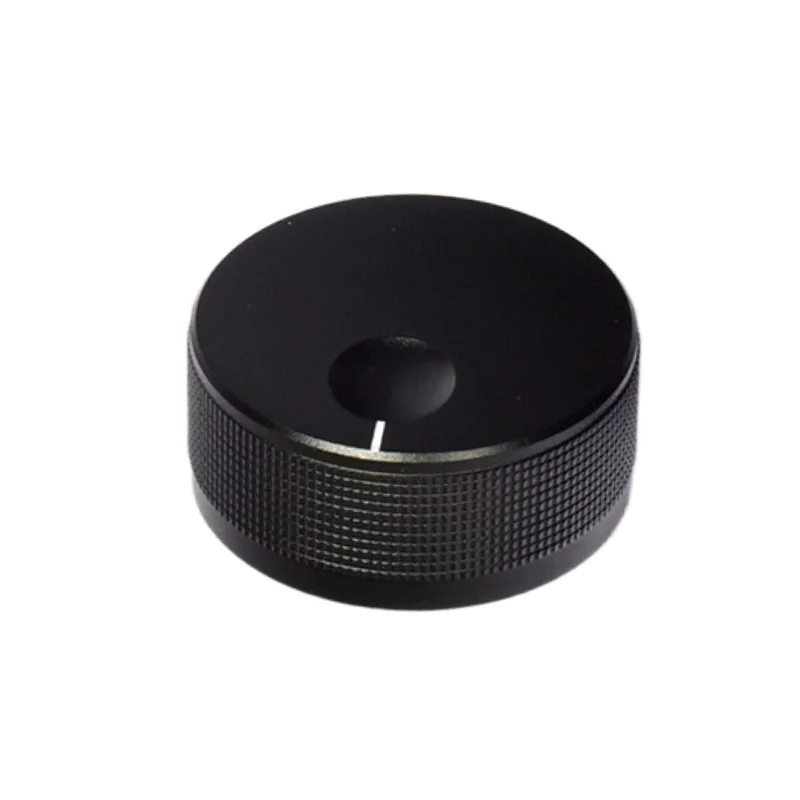 1pcs 45*21mm 6mm Shaft Hole Aluminum Alloy Encoder Volume Control Audio Potentiometer Knob ( D-axis/Flower Axis)